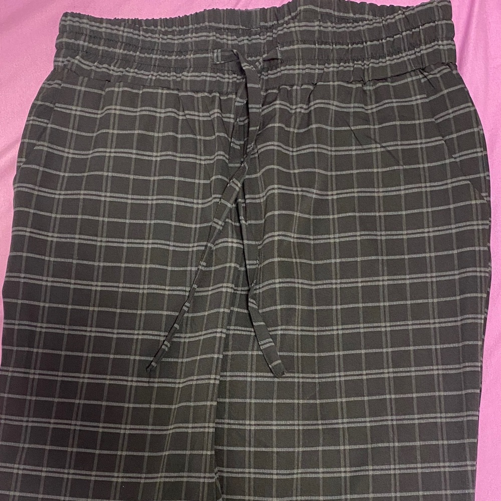 Revamped Gray Plaid Joggers